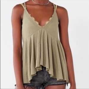 Olive Green Babydoll Tank